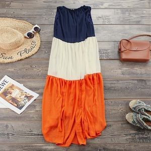 Patchwork Flowy Dress